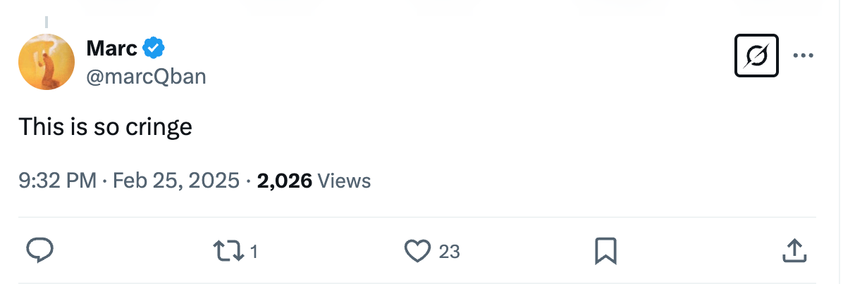 X post about $250 Trump bill